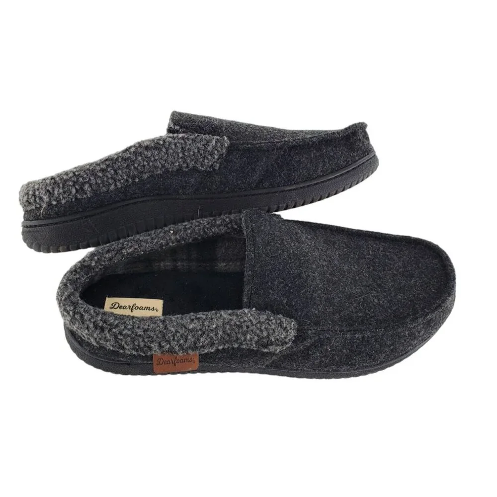 Dearfoams Loafer Slippers Men's 11/12 Indoor Outdoor Leisure House Winter Shoes